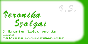 veronika szolgai business card